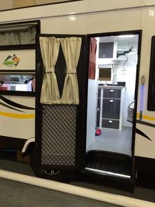 Kits de conversion de camping-car, porte de caravane à angle droit 760x1920mm, porte d'entrée de caravane <span class=keywords><strong>en</strong></span> aluminium avec pare-soleil - Product Image 6