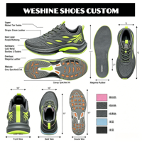 Chaussures de course ultra légères en mesh, semelle intermédiaire EVA absorbant les chocs, antidérapantes, pour l'entraînement en plein air, baskets décontractées pour un usage quotidien