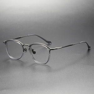 <span class=keywords><strong>Gafas</strong></span> <span class=keywords><strong>de</strong></span> <span class=keywords><strong>Mujer</strong></span> con Marco Redondo <span class=keywords><strong>de</strong></span> Titanio Puro Retro, Lentes con Bloqueo <span class=keywords><strong>de</strong></span> Luz Azul o Opciones Lisas - Product Image 2