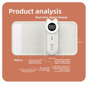 Chauffe-lait sans fil portable avec charge USB et veilleuse pour l'alimentation du bébé - Product Image 6