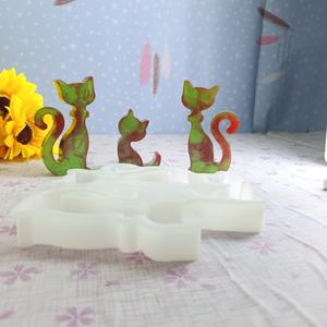 Moldes de fundición de resina hechos a mano para adornos decorativos DIY estilo Ins herramientas de escritorio de silicona molde de Papá Noel - Product Image 1