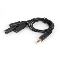 Câble Répartiteur Audio Stéréo DC3.5mm TRS Mâle vers 3 X 3.5mm Jack Stéréo Femelle 1 Entrée 3 Sorties Câble Répartiteur Audio AUX Stéréo