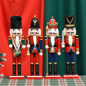 Navidad Trang Trí Nội Thất Của Gỗ <span class=keywords><strong>Nutcracker</strong></span> Soldier Búp Bê Giáng Sinh Bức Tượng Đồ Chơi Trang Trí Trong Santa Hình Dạng Chất Lượng Cao Sản Phẩm Bằng Gỗ - Product Image 1