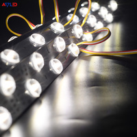 Guirlandes lumineuses LED CCT 24V, 10 pièces/rouleau, diffuseur intelligent pour boîte lumineuse publicitaire avec 12 LED/m