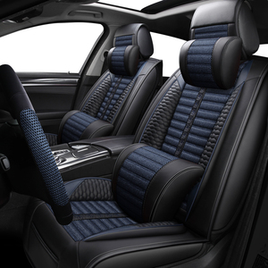 Wholesale High Quality Universal Seat Cover <strong>Custom</strong> Logo Breathable Car Seat Covers Full Set Red Car Accessories Shops - Product Image 5