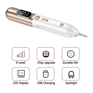 Penna per la rimozione di nei e verruche, kit per la rimozione di macchie cutanee con 9 livelli di intensità, portatile e ricaricabile - Product Image 6