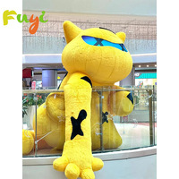 Mascotte gonflable de dessin animé publicitaire géant personnalisé en peluche gonflable marron figurines gonflables de l'espace
