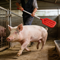 Pagaie de tri pour porcs WANJIA, pagaie de contrôle du bétail en plastique durable pour les opérations de manutention, de conduite et de tri des porcs dans les exploitations agricoles