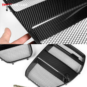 Grille avant en fibre de carbone sèche pour <span class=keywords><strong>BMW</strong></span> <span class=keywords><strong>M3</strong></span> M4/G80 G81 G82 G83 Style V avec grille avant 2021 + équipée d'une maille anti-pierre - Product Image 4