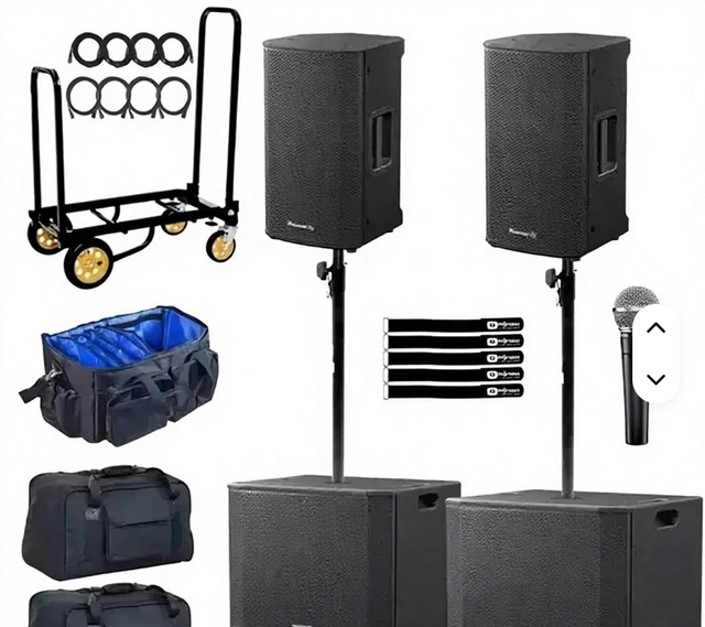XPRS102 10 Active Powered Speakers W18 Subwoofer Duo Pack Audio Sound Equipment Limited Stock Available for sale
