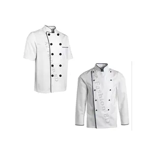 Setelan seragam koki seluruh Set Tersedia dengan harga grosir wajar pemasok OEM asli dukungan kustom desain elegan