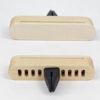 Diffuseur d'air frais pour voiture, flacon en plastique vide de 10 ml avec clip de ventilation et bouchon en bois de hêtre, évaporation naturelle