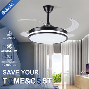 Ventilador de Techo LED Moderno <span class=keywords><strong>con</strong></span> <span class=keywords><strong>Control</strong></span> <span class=keywords><strong>Remoto</strong></span> para Sala de Estar o Dormitorio, 220v, 42 Pulgadas, 72w, Aspas Retráctiles, <span class=keywords><strong>con</strong></span> Luces - Product Image 2