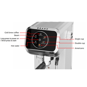 เครื่องชงกาแฟไฟฟ้าแบบโมเดิร์นเครื่องชงกาแฟพร้อมถังเก็บน้ำ1.3L สำหรับใช้ในบ้าน - Product Image 5