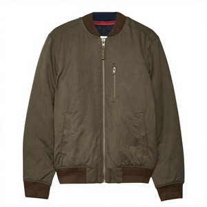 Chaqueta Bomber de Invierno para Hombre, Tejida, Vintage, con Revestimiento Personalizado de Alta Calidad, Resistente al Viento, con Cierre Frontal y Cuello Alto, Estilo Urbano, Nueva - Product Image 3