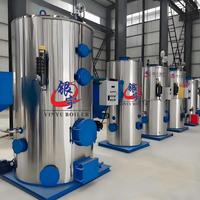 Ketel Biomassa Batubara Kayu Vertikal Tabung Api Tekanan Rendah Sirkulasi Alami Baja Tahan Karat Efisiensi Tinggi Yinyu Industrial