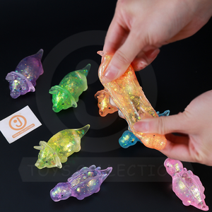JO TOYS Stress Relieve Maltose Decompression Squeeze <b>Fidget</b> Sensory Toys Soft TPR Squishy Squeeze Mini Dinosaur Slow Rising Toy - Product Image 5