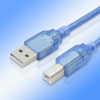 Nouveau produit Transparent 2020, câble d'impression USB 1.5, 2.0 m, pour imprimante, vente en gros