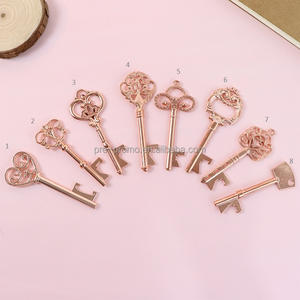 بسعر الجملة مختلفة وهدايا الزفاف هيكل عظمي مفتاح ذهبي وردي فتاحة زجاجات - Product Image 2