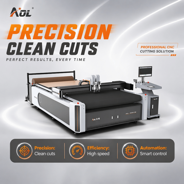 AOYOO Automatic Cnc Carton Box Cutter Plotter Corrugated Cardboard Cutting Machine with Creasing