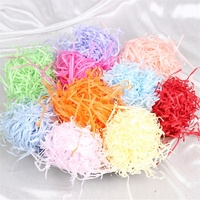 50g de papier froissé écologique en raphia pour remplir les boîtes cadeaux pour les fêtes d'anniversaire