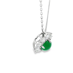 Qinglong Jewelry Fashion Jewelry Necklaces Women Gift Gemstone Heart <b>Pendant</b> Jewelry Custom Fancy Shape Diamond Necklace - Product Image 4