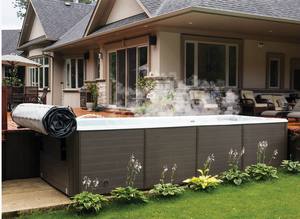 Housse enroulable isolée anti-UV moderne <span class=keywords><strong>pour</strong></span> bain à remous et <span class=keywords><strong>spa</strong></span> Autres piscines extérieures chauffées Protection UV - Product Image 4