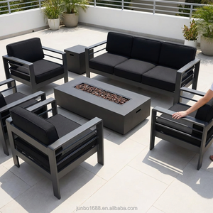 <span class=keywords><strong>Conjunto</strong></span> de Sofás de Esquina para Patio <span class=keywords><strong>Exterior</strong></span> de Aluminio, Moderno y Lujoso, Resistente a la Intemperie, con Asientos Profundos, para Jardín, <span class=keywords><strong>Terraza</strong></span>, Balcón o Porche - Product Image 3