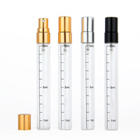 Mini atomiseur d'échantillon de parfum en verre transparent 2ml 3ml 5ml 10ml flacons de pulvérisation vides avec pompe Sayer en stock