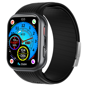Montre connectée médicale TK67 avec tensiomètre à pompe à air, ECG, diagnostic IA de la santé cardiaque et suivi SpO2 au doigt - Product Image 1
