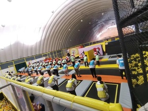 Lớn Bungee <span class=keywords><strong>Trampoline</strong></span> Công Viên Trẻ Em <span class=keywords><strong>Trampoline</strong></span> Thiết Kế Mới Thương Mại Trong Nhà Trẻ Em Và Người Lớn Mà Không Cần Bảo Vệ Net Tùy Chỉnh - Product Image 5