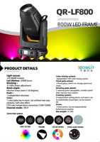 Bühnenlicht-Fabrik 800W LED-Rahmenlicht mit CMY CTO für Freizeitpark DJ Moving Head Light 39CH DMX512 Hoher CRI 90