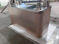 Refroidisseur d'huile industriel ZL28, mini échangeur de chaleur à plaques brasées pour chaudière et chauffe-eau