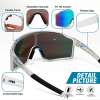 Lunettes de soleil de sport personnalisées pour enfants, verres polarisés miroir, lunettes de cyclisme pour enfants, lunettes de protection UV400, lunettes de sécurité pour garçons et filles