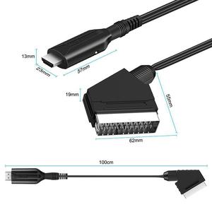 <span class=keywords><strong>Cable</strong></span> Scart <span class=keywords><strong>a</strong></span> <span class=keywords><strong>HDMI</strong></span>, 720P 1080P, Reproductor <span class=keywords><strong>de</strong></span> DVD, TV, Adaptador <span class=keywords><strong>Convertidor</strong></span> <span class=keywords><strong>de</strong></span> Scart Macho <span class=keywords><strong>a</strong></span> <span class=keywords><strong>HDMI</strong></span> Hembra, Kablo, Kabel - Product Image 3