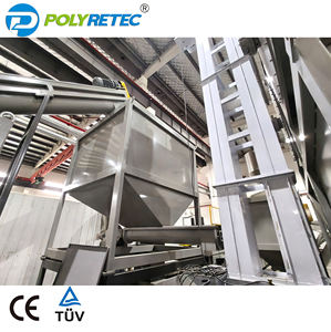 POLYTEC Conteneurs de bouteilles en <span class=keywords><strong>plastique</strong></span> <span class=keywords><strong>rigide</strong></span> innovants PEHD PP Bouteilles Seaux Couvercles Concassage Lavage Ligne de recyclage avec laveuse à chaud - Product Image 6