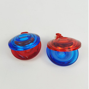 Castañuelas transparentes rojas y azules, instrumentos musicales de percusión para niños de 2 a 6 años, juguete unisex - Product Image 1