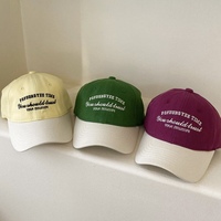 Gorra de Béisbol Deportiva de Seis Paneles para Niños, Personalizada al por Mayor, de Dos Tonos, de Algodón de Alta Calidad, Sin Estructura y Transpirable