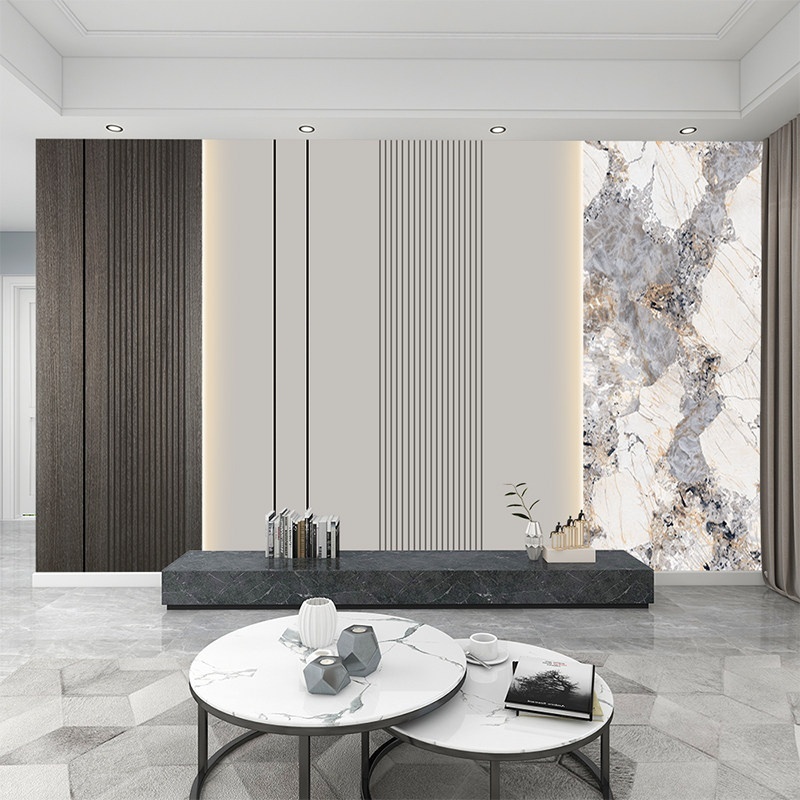Simple TV Background Wall Mural High