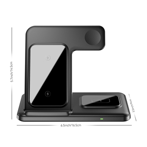 Kablosuz Şarj İstasyonu Manyetik Hızlı Şarj Katlanabilir 3'ü 1 Arada Şarj Standı iPhone, Akıllı Saat ve AirPods için - Product Image 6