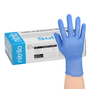 Guanti Monouso in Nitrile Blu M 3,5 g. Scatola da 100 unità. - Product Image 2