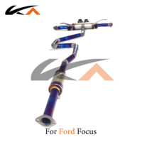 Système d'échappement KA Tuning pour Ford Focus 1.5T en alliage de titane avec silencieux et valve