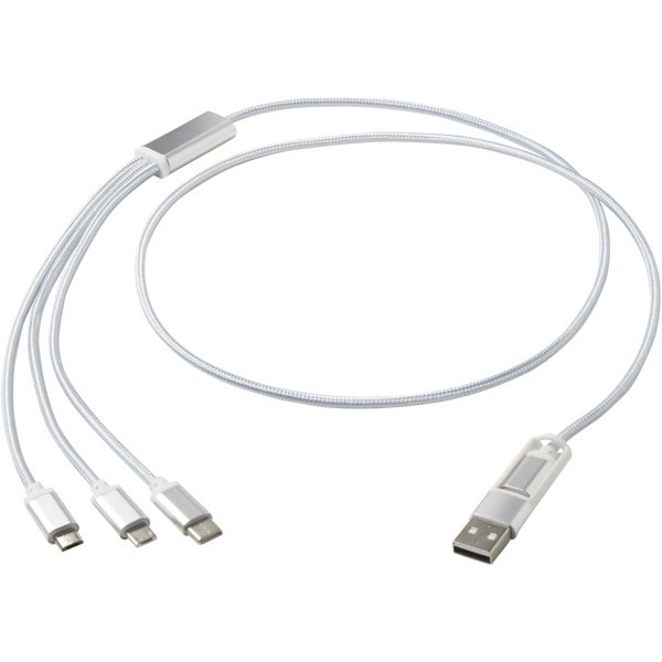 Versatile 5-1 Aluminum Recycled Charging Cable Durable and Eco-Friendly Product in Cables and Wires Category