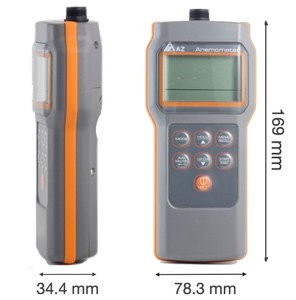 TTLTES 8905 EB Anemómetro de Temperatura y Humedad 0.15~20 M/S (30.0~3937 Ft/m) Instrumento de Medición de Velocidad hasta 80% 0-50 - Product Image 3