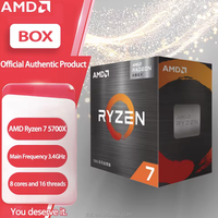 R7 5700X Processeur de bureau AMD 8 cœurs 3.0GHz AM4 Socket Boîte d'origine
