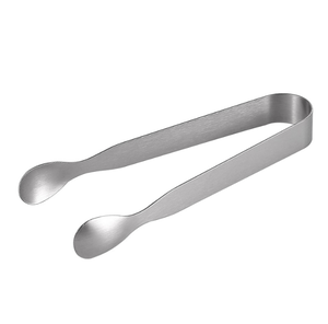 DFT04 Petites pinces à sucre en acier inoxydable, mini 4,5 pouces 6 pouces, ustensile de service long pour cuisine, thé, café, fête, bar - Product Image 1