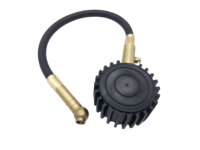 Accuracy Inline Analog Tire Gauge Pressure Measure Psi Reader Black and Golden Universal White Box CN;ZHE ANSI B 40.1 Grade B