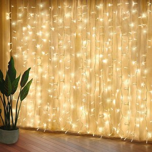 Đèn <span class=keywords><strong>Led</strong></span> Rèm 3*1M 3*2m 3*3m giáng sinh trang trí thác nước Icicle Đèn Ngoài Trời EID mubarak ramadan chuỗi đèn - Product Image 1