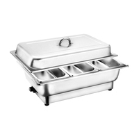 Buffet électrique en acier inoxydable pour traiteur commercial Chauffe-plats Bain Marie Présentoir de chauffe-aliments Équipement de chauffage et de maintien