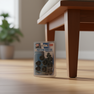 Protector Superficie 8Pcs Black Rubber Feet With Screws For Furniture Protection - Product Image 2